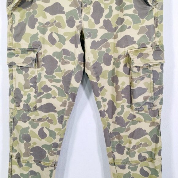 Ralph Lauren Denim & Supply Camo Cargo Pants Women’s 28 Zip Ankles 32X30 Stretch - Picture 2 of 7